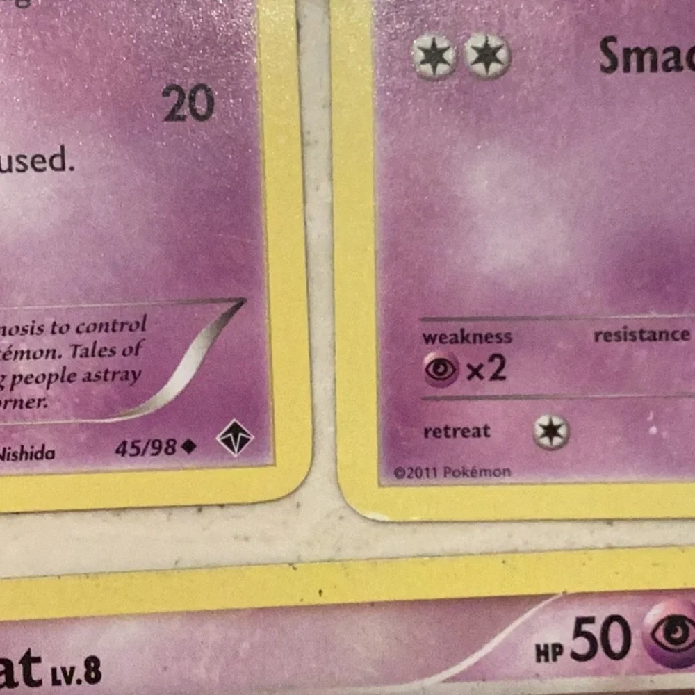 2007 2011 Halloween Pokemon Cards Zubat Assorted Lot Of 6 Card Woobat TCG
